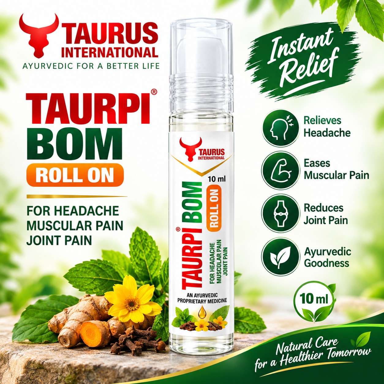 TAURPI BOM ROLL ON 10 ML